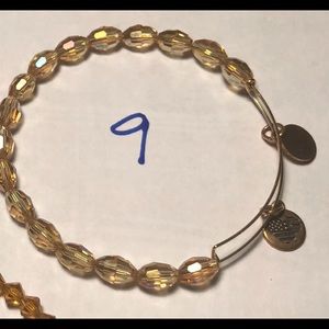 Alex and Ani yellow and gold beaded bracelet